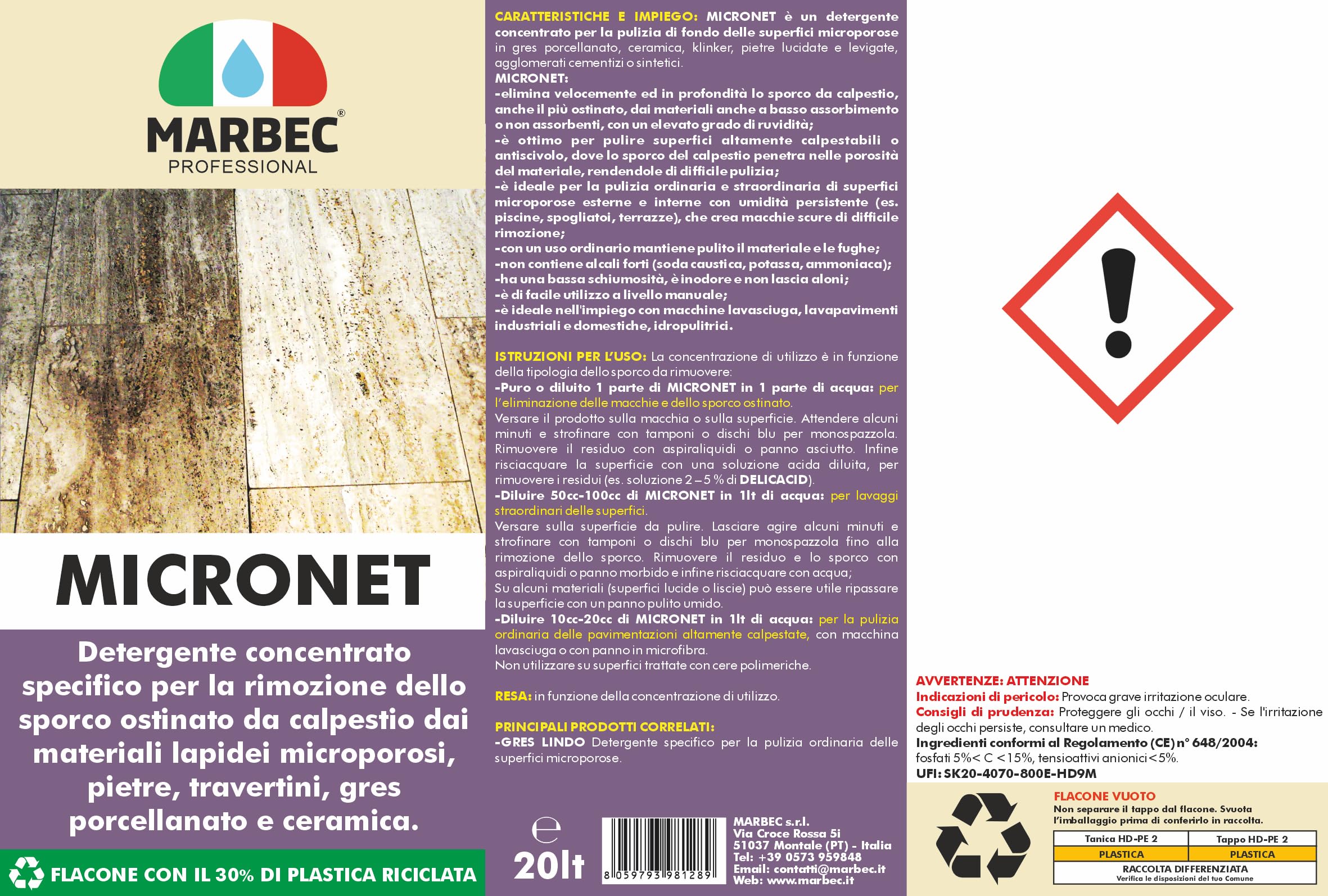 MARBEC MICRONET 20LT