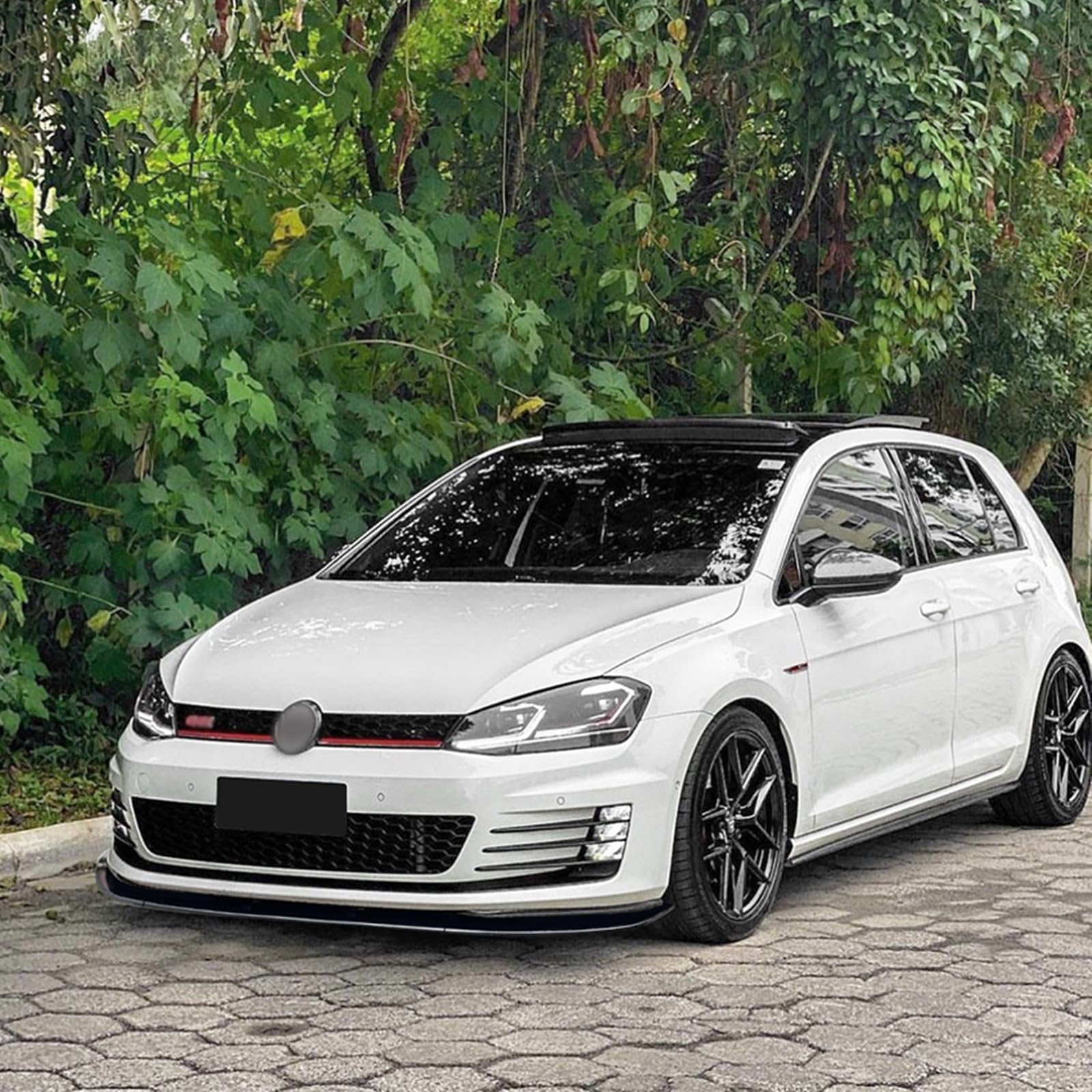フォルクスワーゲンゴルフ7GTI R-LINE フロントリップ2013-2016 Front Bumper Spoiler Lip For Volkswagen Golf 7 MK7 GTI R