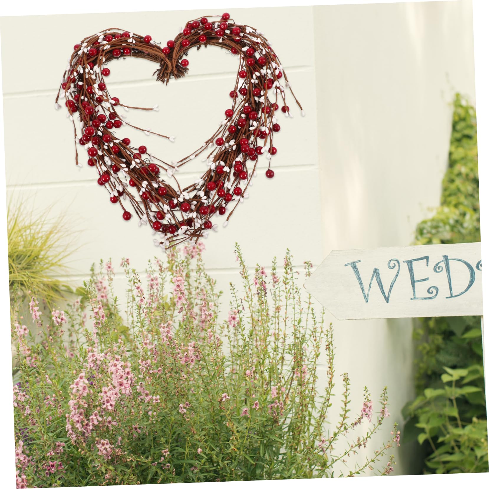 de Frutos Rojos con Forma de Corazón para Modelar Decorativa para Colgar en La Pared en El Día de San Valentín