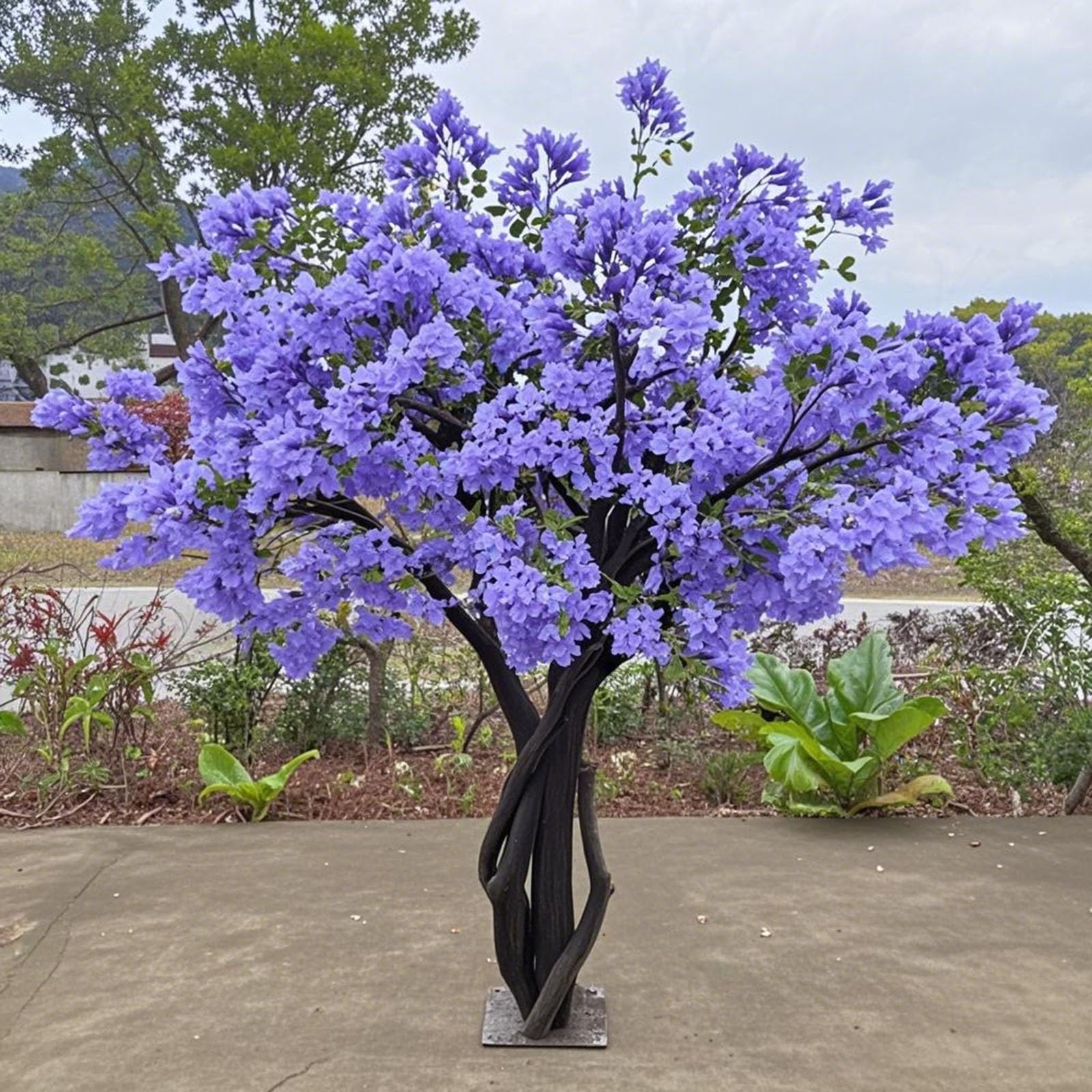 Amazon.com: Dark Blue Japanese Cherry Blossom Tree Fake Cherry