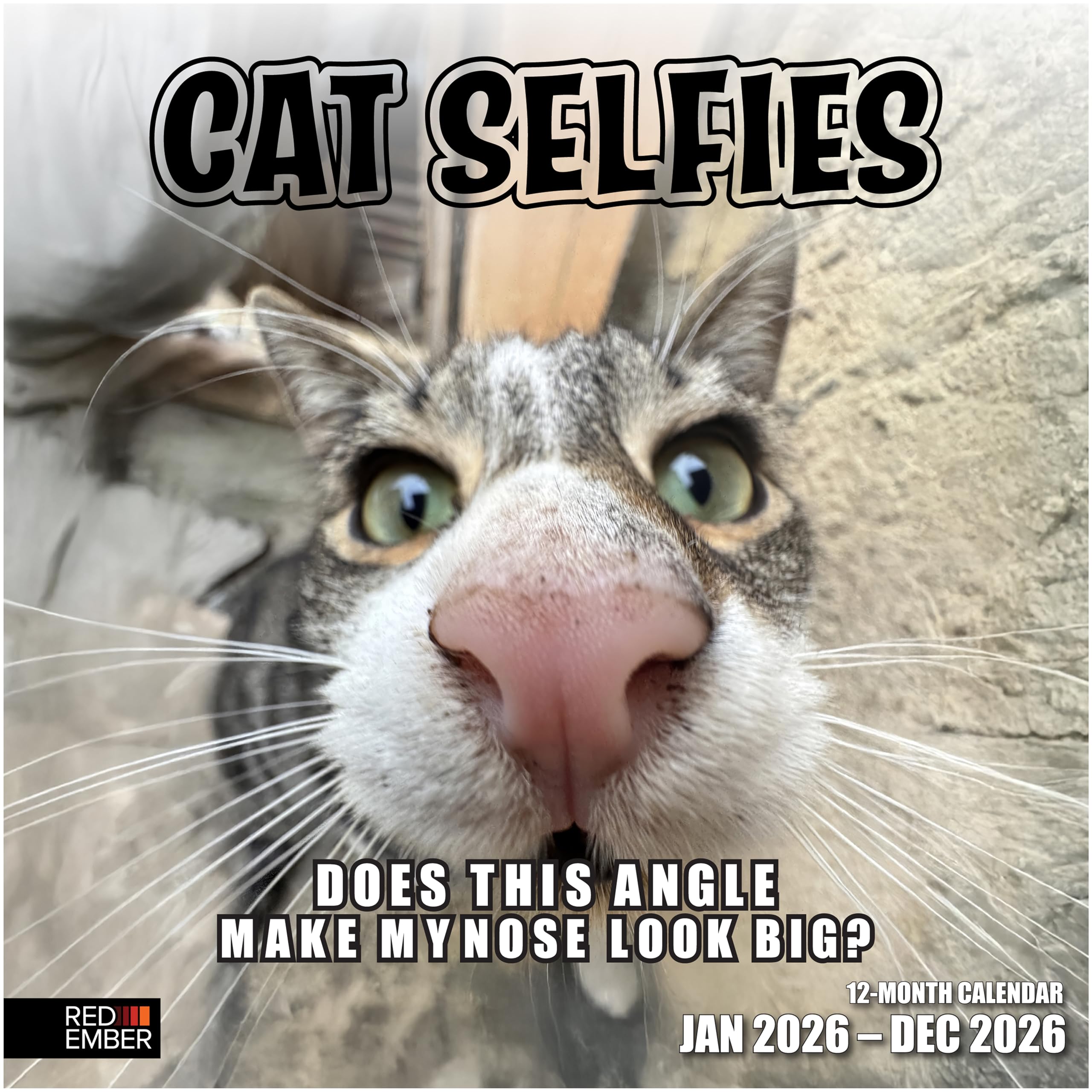 Locker.Ink | Fresh for 2026: Kid-Friendly Calendars to Spark Creativity Say Meow! Cat Selfies 2026 Wall Calendar