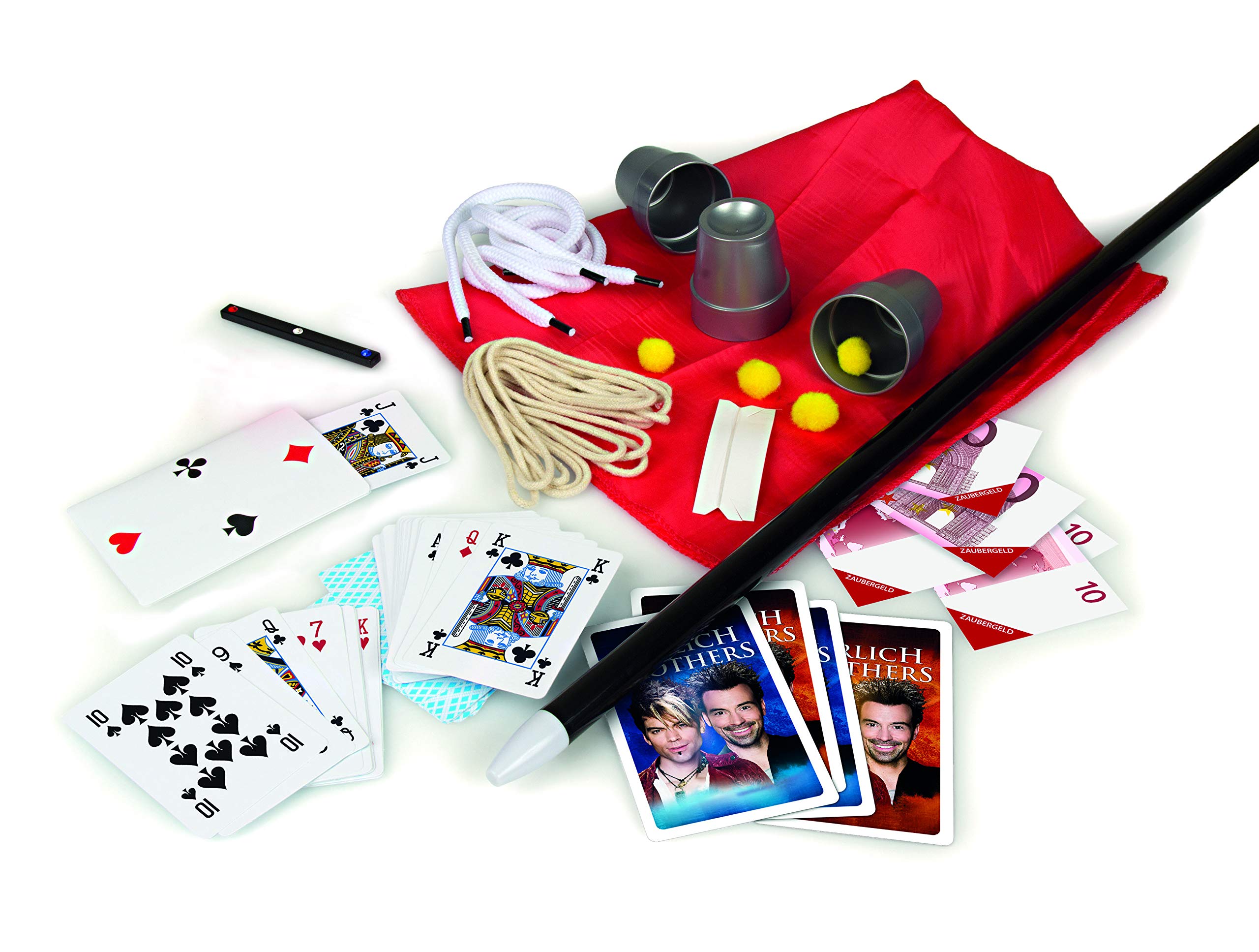 Clementoni Ehrlich Brothers Secrets of Magic - Zauberkasten für Kinder ab 7 Jahren - Magisches Equipment für 30 verblüffende Zaubertricks inkl. 3D Erklärvideos 59312