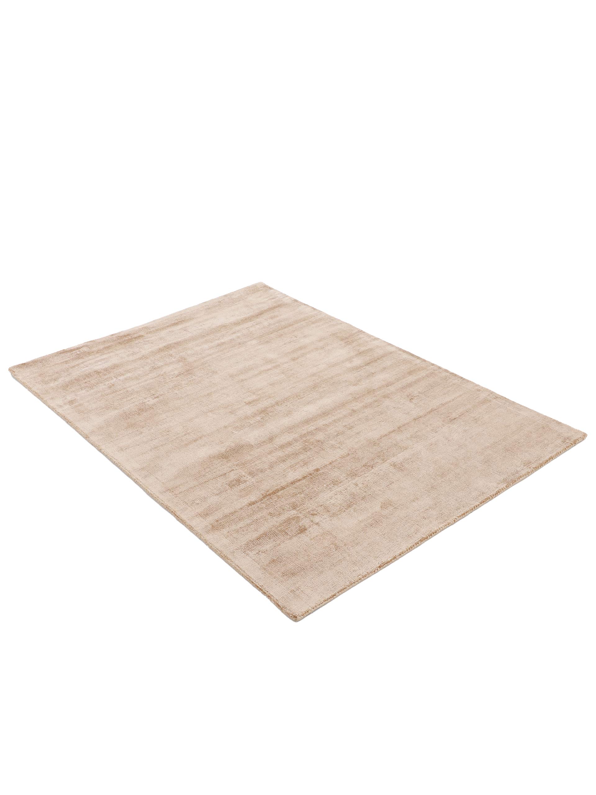 carpetfine Tappeto in viscosa Ava Beige 140x200 cm | Tappeto moderno per soggiorno e camera da letto