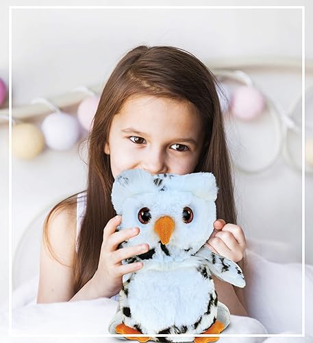 Miniatura 7 de Puzzled DolliBu - Animal de peluche de búho de peluche, suave búho blanco nieve, adorable juguete de peluche de búho para jugar, lindo regalo para