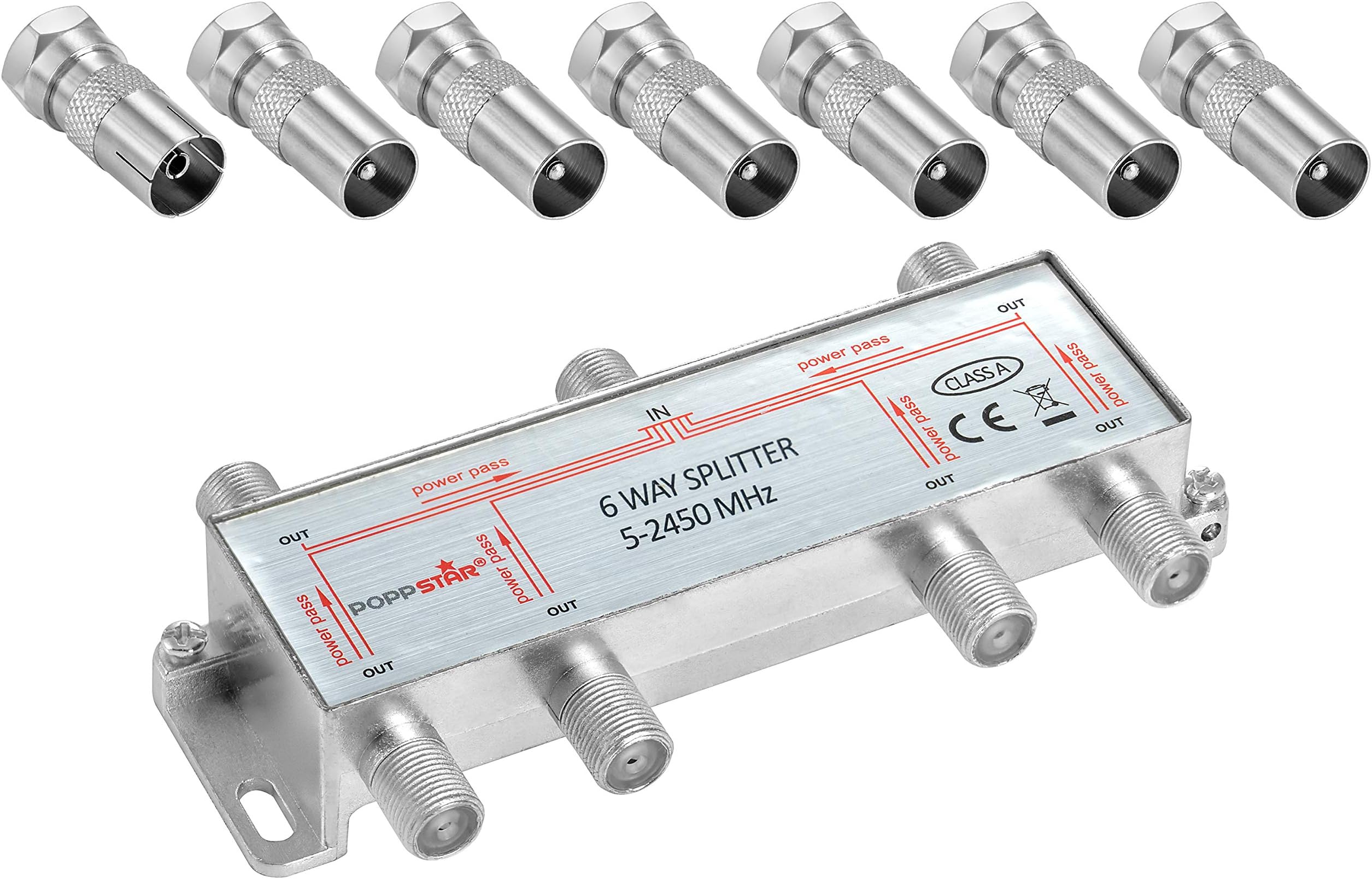 Poppstar Répartiteur coupleur d'antenne 6 Sorties + Adaptateur IEC — free download
