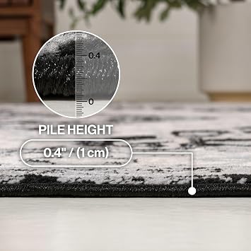 JONATHAN Y Vintage Medallion Indoor Runner Rug 2X8 Black/Ivory, Modern Boho for Living Room, Bedroom, Kitchen, Office, Easy-Cleaning, High Traffic, Pet-Friendly, Non-Shedding