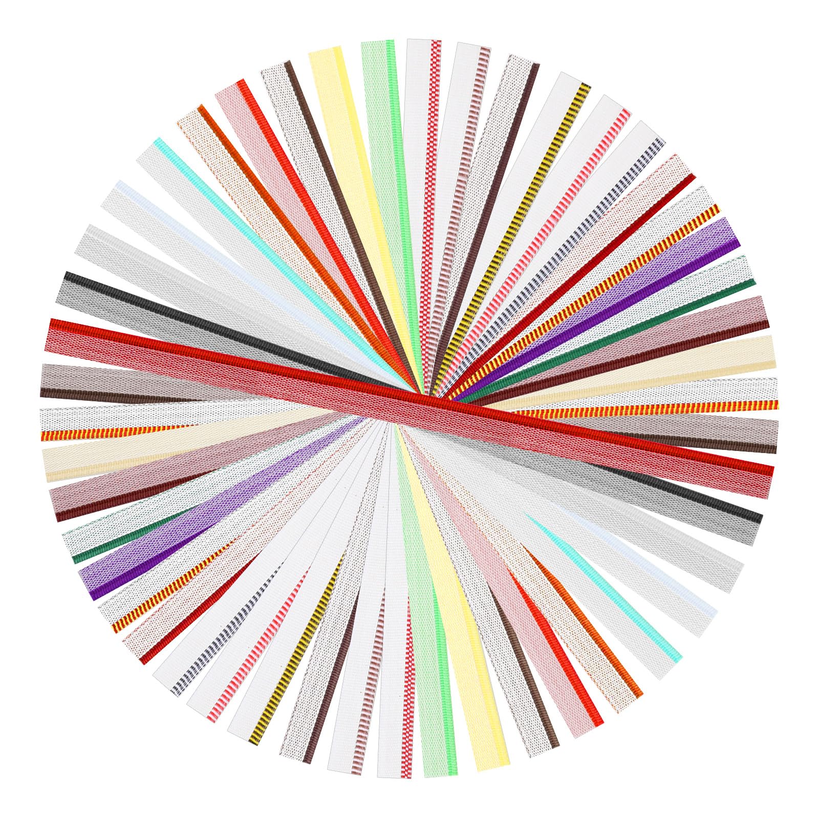 24PCS Book Binding Headbands, 12 Inch 24 Colors Cotton Binding Kit for Beginners, Bookbinding Supplies, Perfect for Book Repair, Scrapbooking, Photo Albums and Journals, 0.5 Inch Wide
