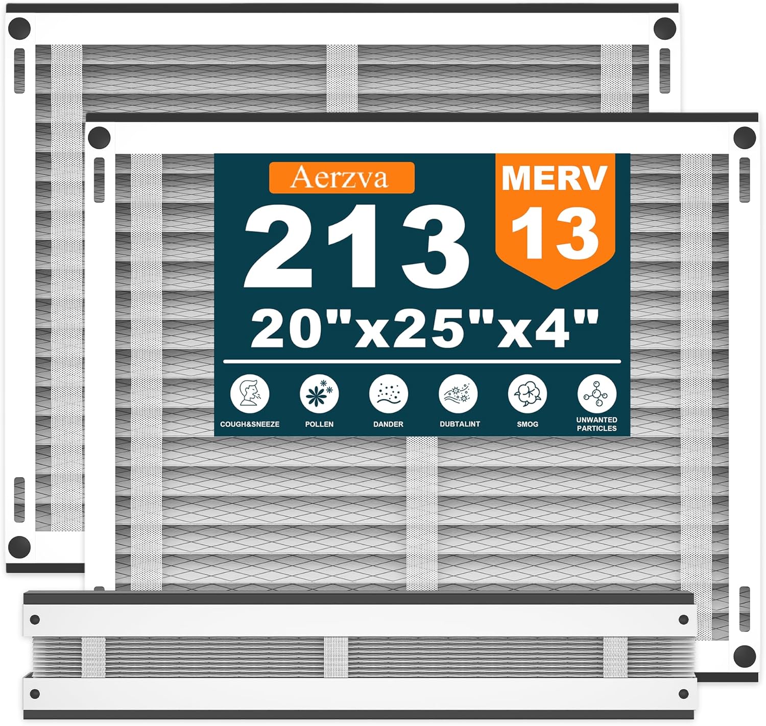 3 Pack 213 Filter Replacement Compatible with AprilAire 213 House Air Purifiers Models 1210, 1620, 2210, 2216, 3210, MERV 13 Furnace Filter Replacement, 20x25x4 213-3PACK