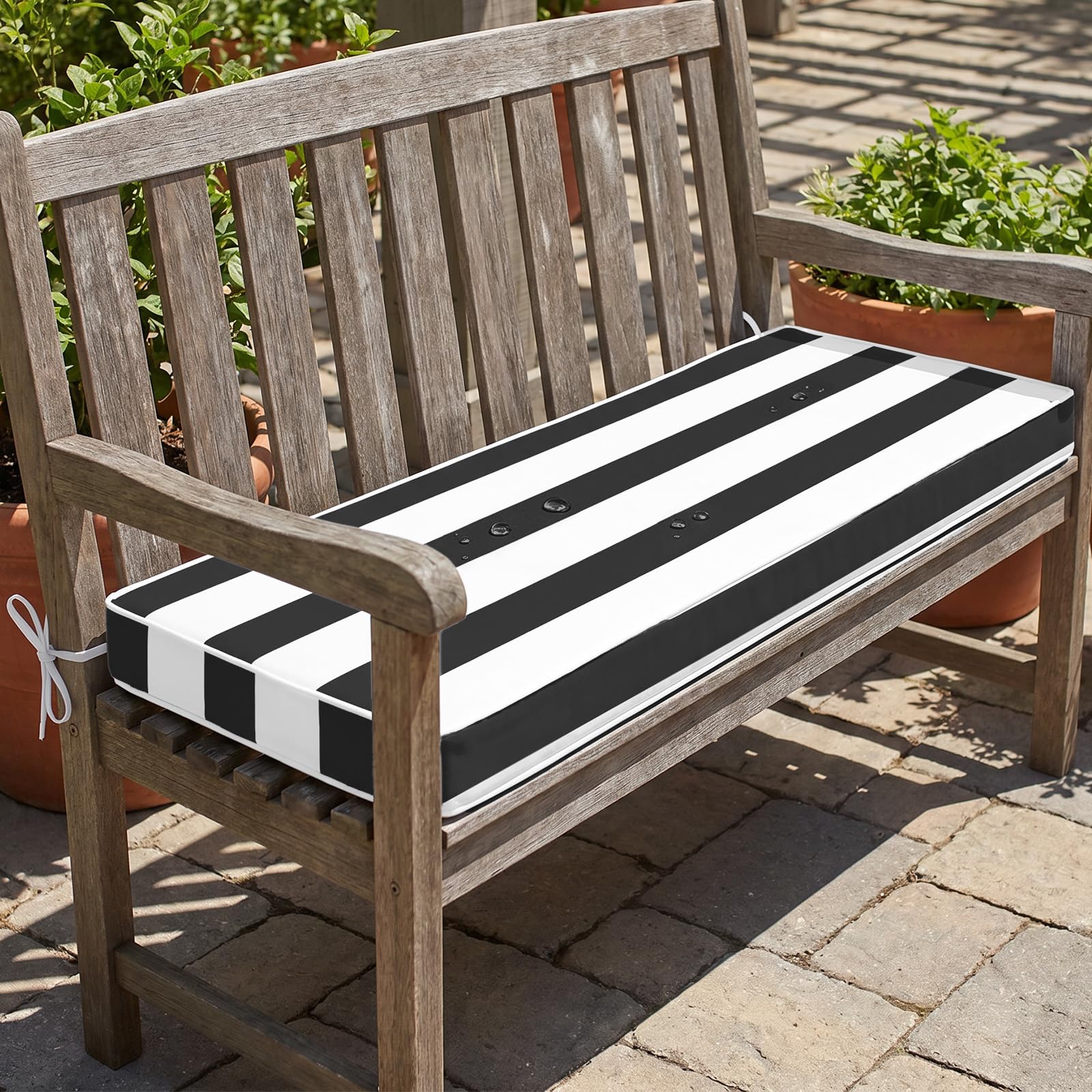 Outdoor Bench Cushion,Waterproof Outdoor Seat Pad,Thick Bench Seat Cushion