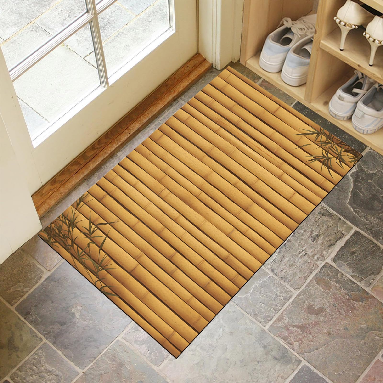 Tapis de porte grand format 90x150 lavable extérieur antidérapant