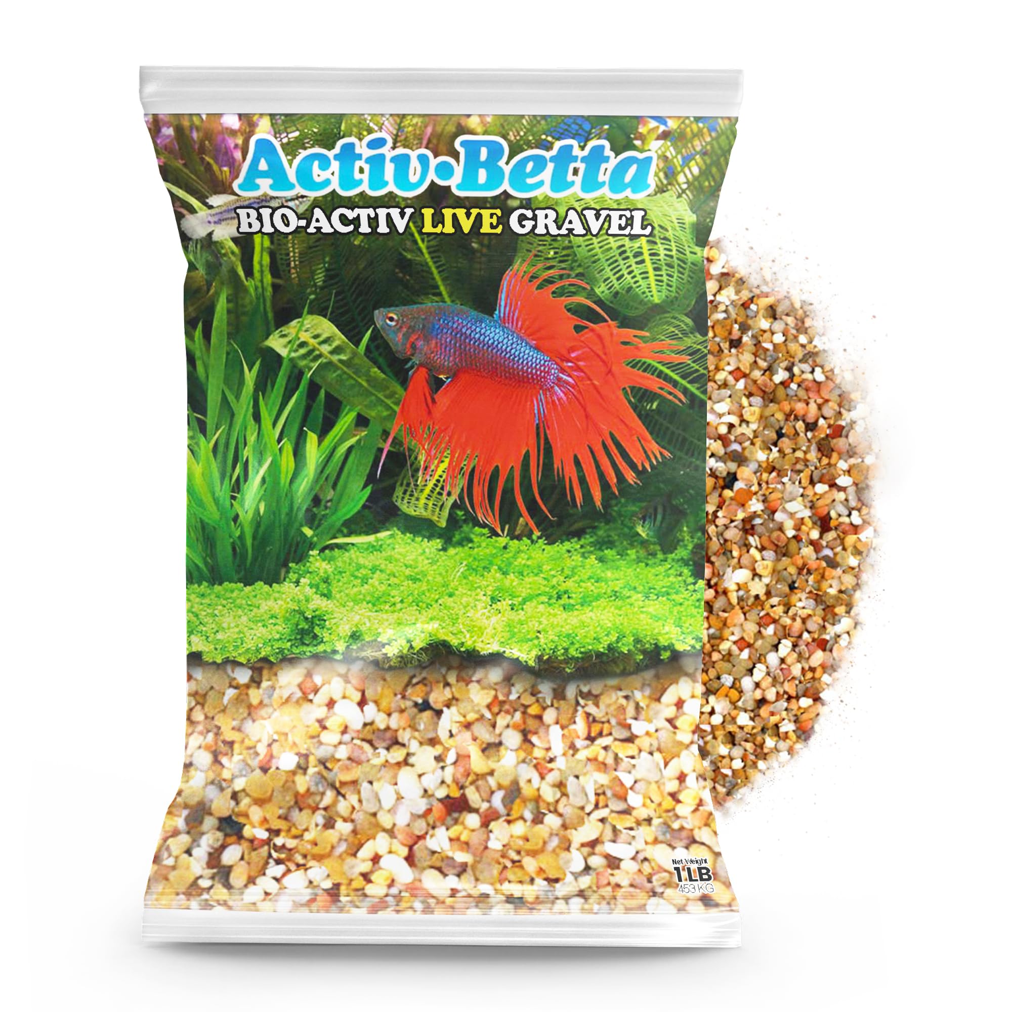 Activ Betta Aquarium Gems - 1 lb - Decorative Gravel for Freshwater Tanks, Vibrant & Durable, Easy to Maintain, Ideal for Aquatic & Planted Setups