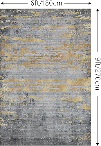 Miniatura 2 de Alfombra delgada de lujo ligera, antideslizante, de 3 x 5 pies, para sala de estar, dormitorio, entrada interior, cocina, oficina, no desprende