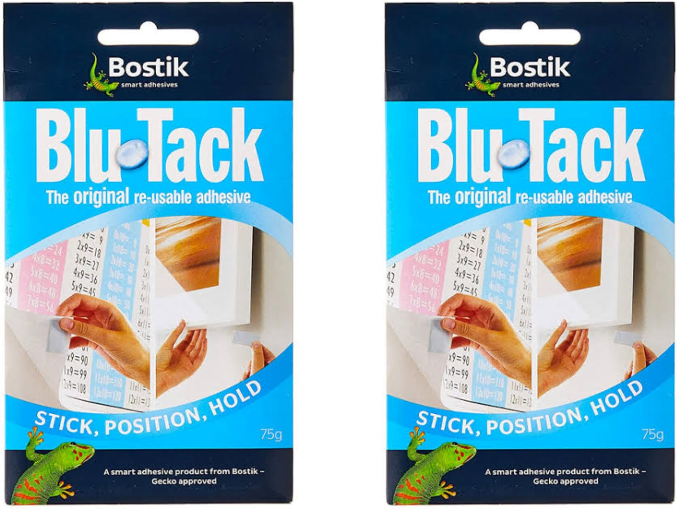 Shyam Sarowar Blue Tack -75g - Pack of 2 - Glue Stick | Re useable Glue Paste