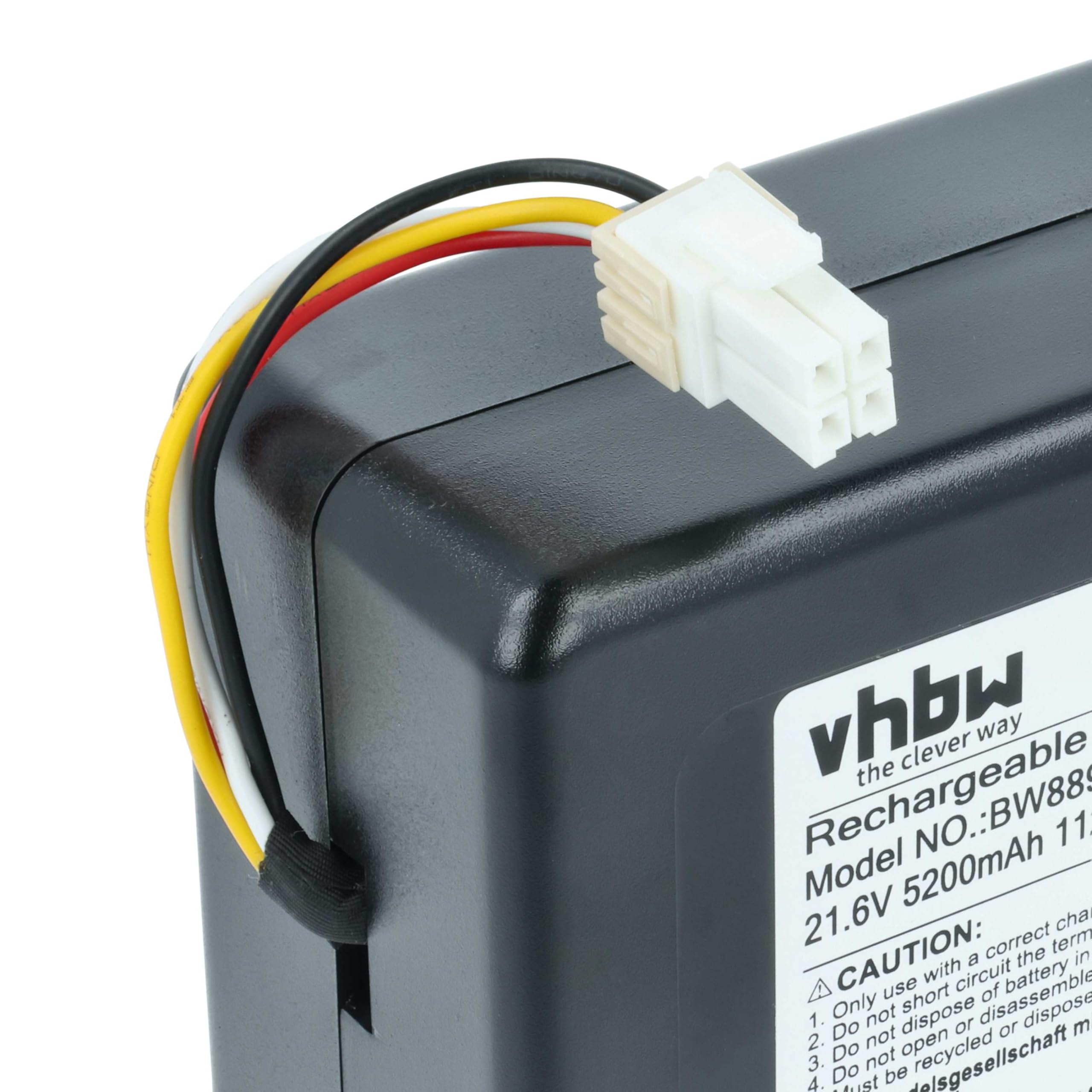 vhbw Bateria kompatybilna z robotem AGD Samsung Powerbot VR7000, VR2AM7070WS/AC, VR2AM7090WD/AA (5,2 Ah, 21,6 V, Li-ION)