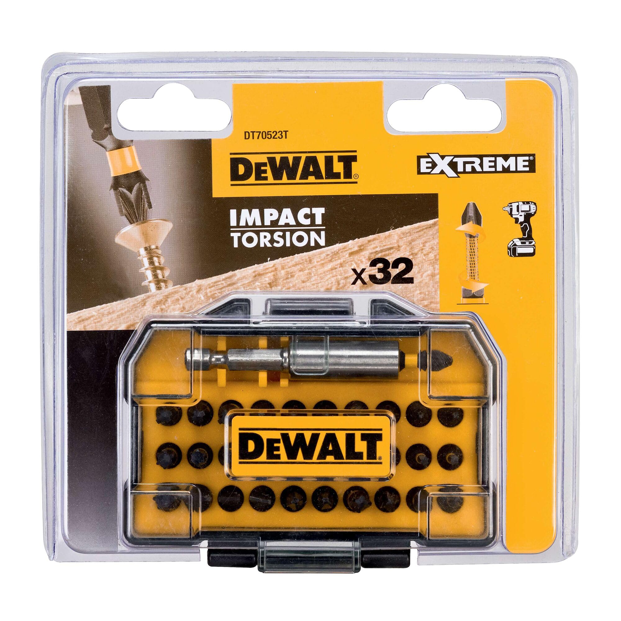DEWALT Set de 32 piezas Insertos Impact Torsión, DT70523T-QZ