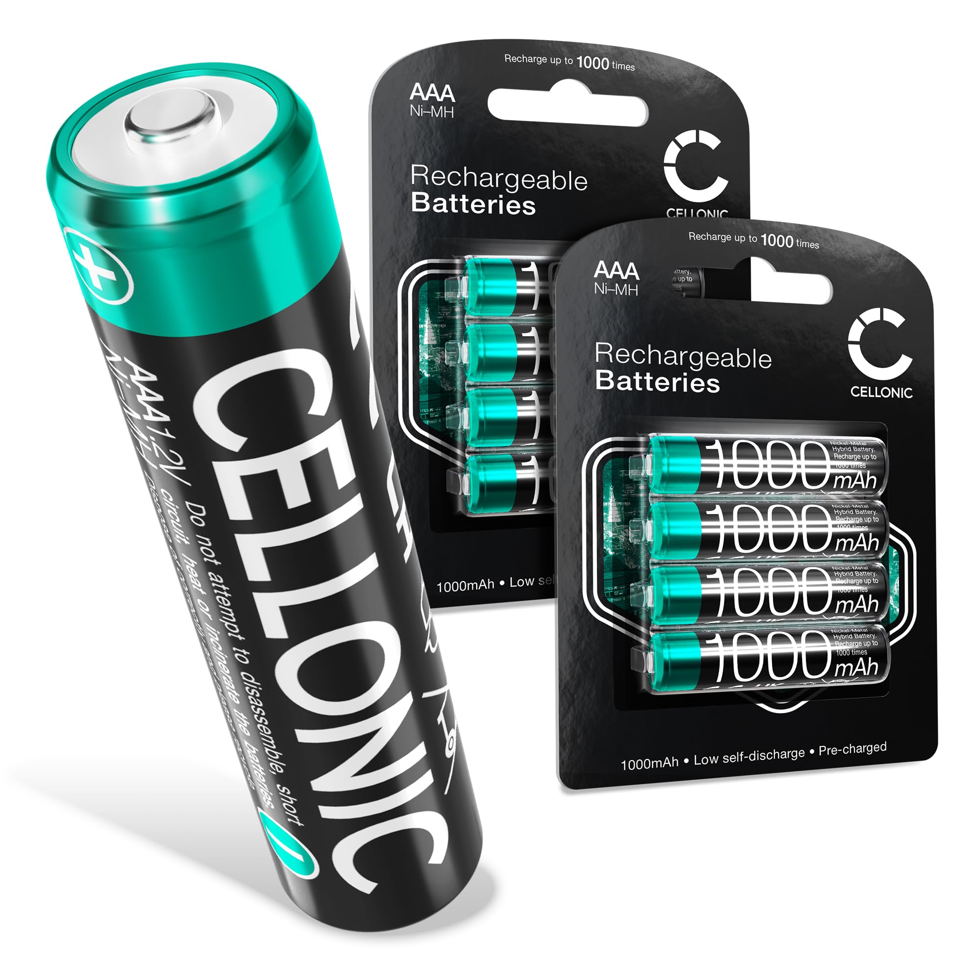 CELLONIC 8X Akku für Festnetz kompatibel mit Siemens Gigaset A415, C430 - (1000mAh, 1.2V)