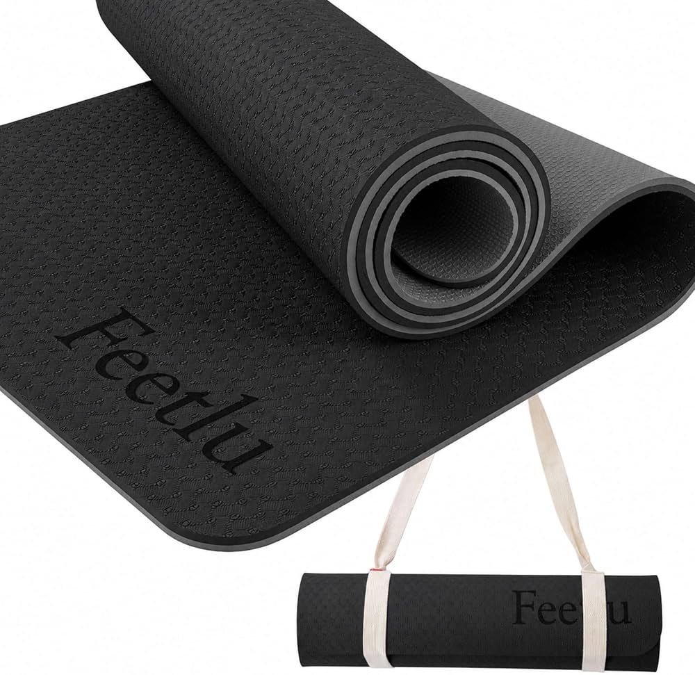 Feetlu ヨガマット 10枚セット Amazon | Feetlu ヨガマット 厚手 10mm 極厚 ストラップ付き 滑り止め