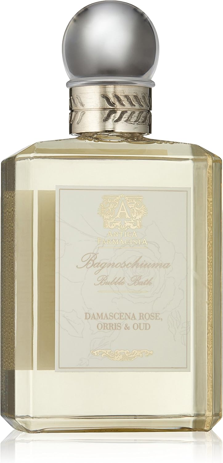 Antica Farmacista Bubble Bath - Relaxing Foam Bath with Honey, Jojoba Oil & Aloe Vera - Luxury Gift for Any Occasion - Damascena Rose, Orris & Oud, 16 fl oz