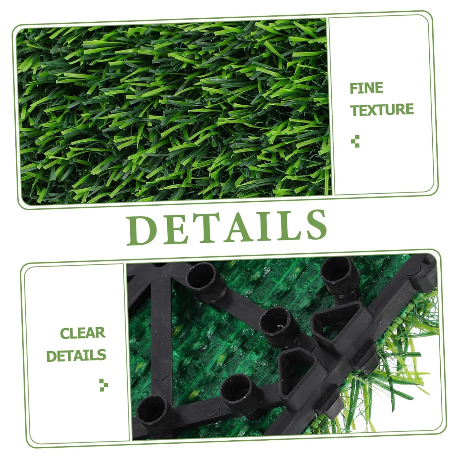 4pcs Artificial Grass Mat Green Turf Rug for Use Dog Potty Training Projects and Home Decor Realistic Fake Grass Squares