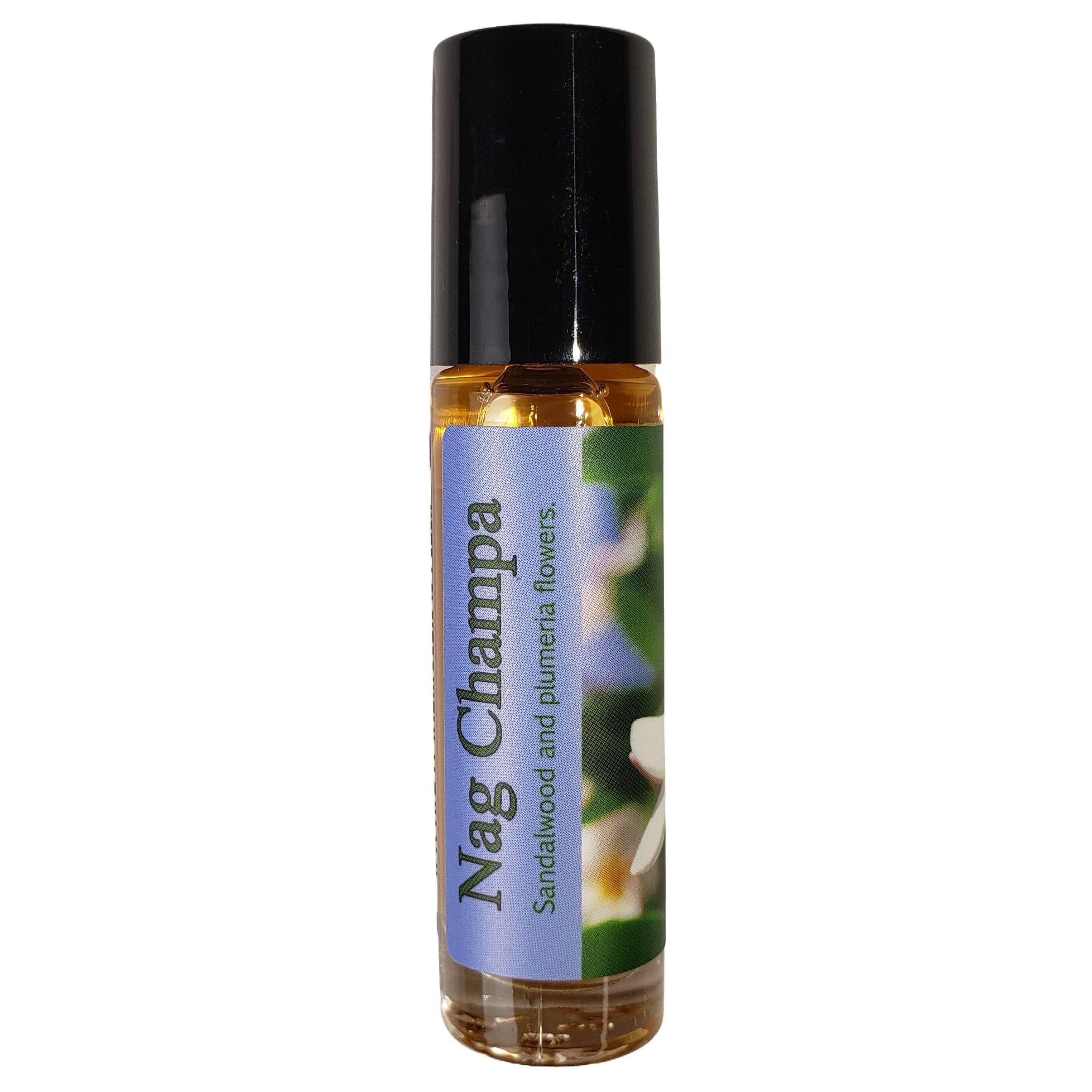 Shadow Scents Nag Champa Perfume | Roll-on Perfume Oil | Unisex Fragrance, Sandalwood & Plumeria, Inspired by Nag Champa Incense