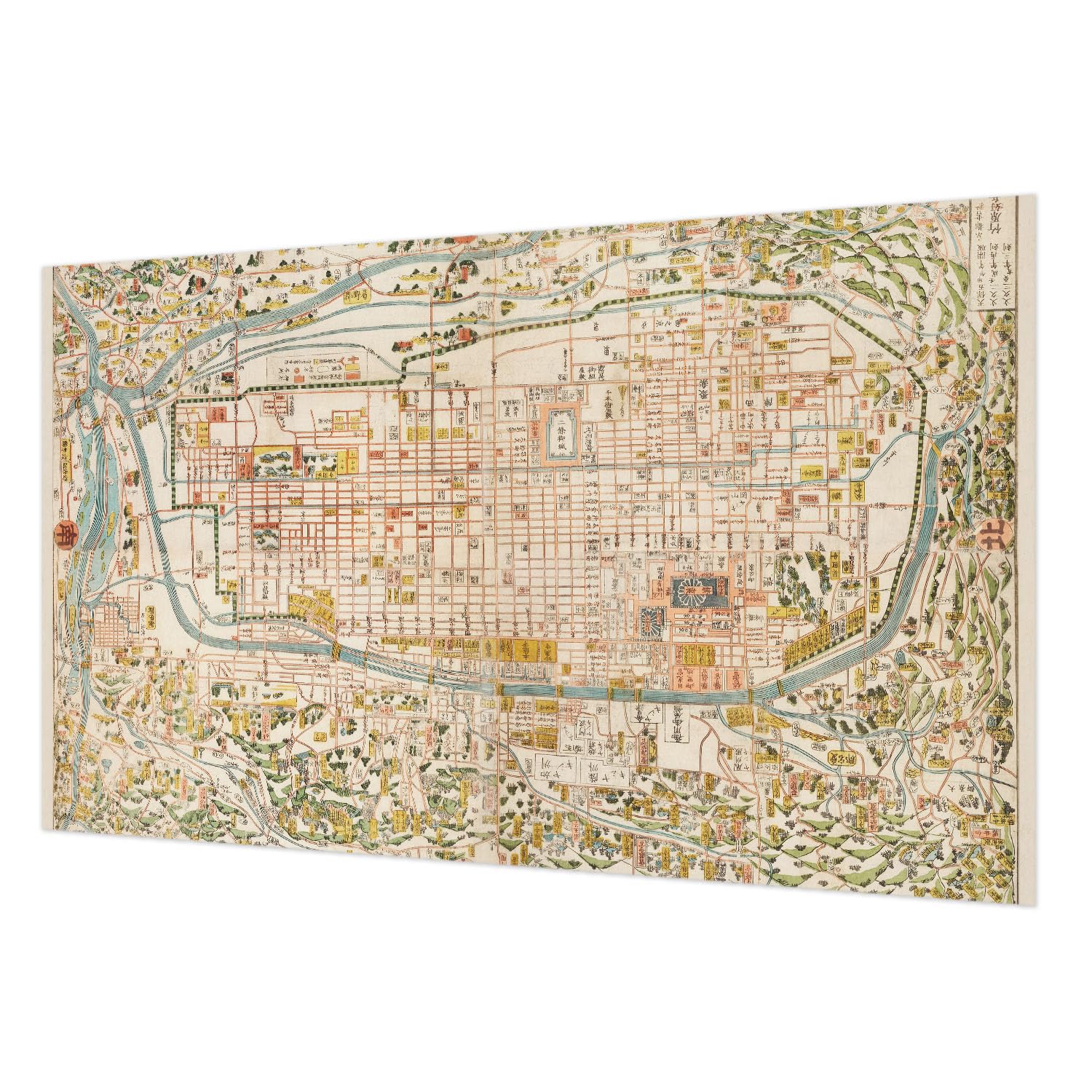Papier peint carte ancienne intissé Tulup 416x254 cm avec colle incluse