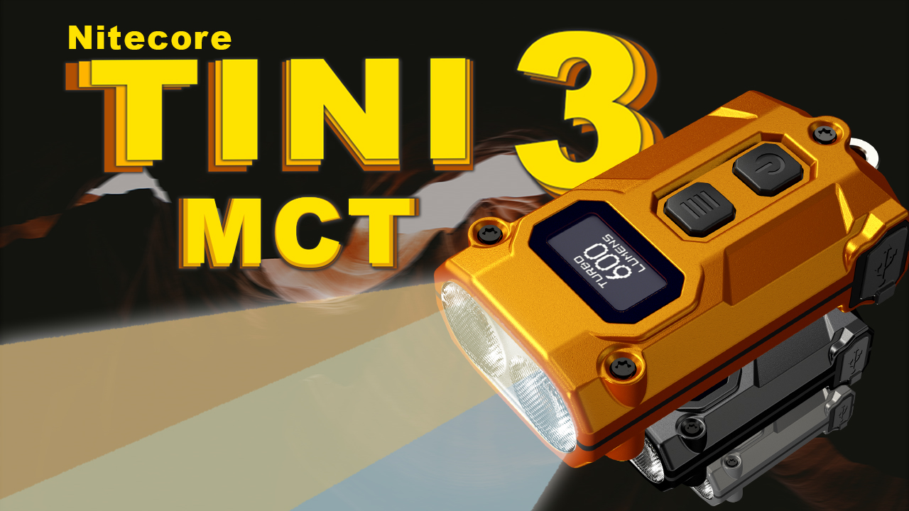 Image of Nitecore TINI 3 600 Lumen EDC Keychain Flashlight, USB-C Rechargeable Lightweight with Multiple Color Temperatures Output (Warm, Neutral White, Cool White) and NSticker (Orange)