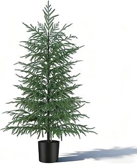 4FT Artificial Norfolk Pine Tree, 1pc Faux Potted Plants