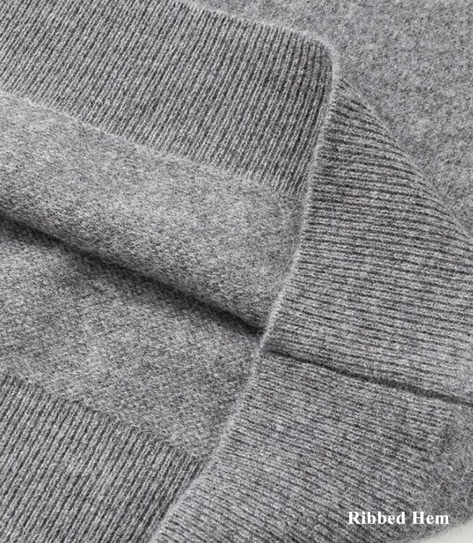HNVAVQ 100% Cashmere Maglione Uomo Girocollo Caldo Inverno Elegante