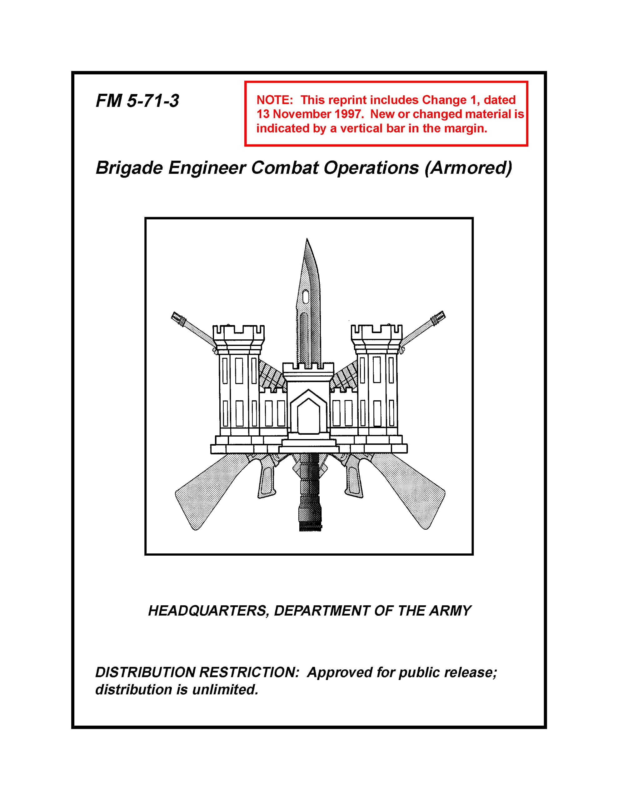 FM 5-71-3 Brigade Engineer Combat Operations (Armored)
