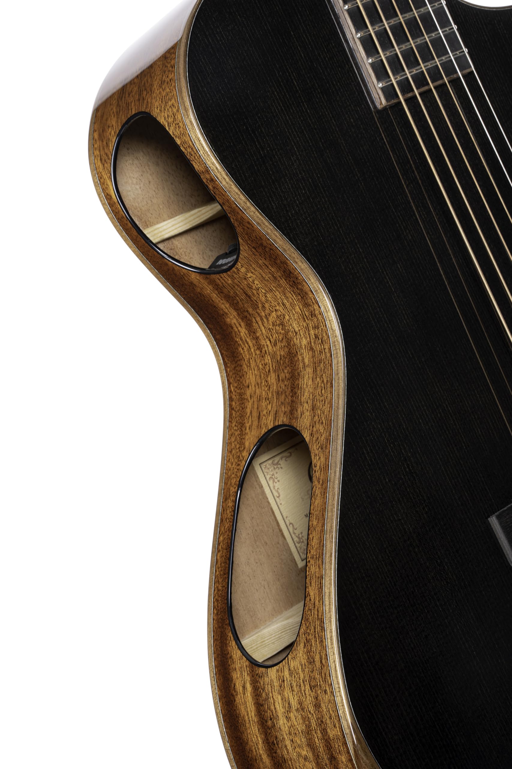 Cort Masterpiece Series Modern Black A/E Gitarre mit Koffer