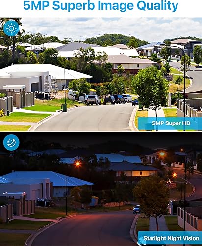 Miniatura 8 de ZOSI Sistema de cámara de seguridad PoE de 16X 5MP 4K con audio bidireccional, H.265+ 8MP 16CH NVR con 4TB HDD para grabación 247, detección de