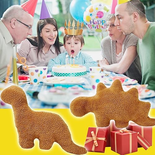 Miniatura 7 de ZNNCO Almohada de peluche de pepita de dinosaurio, 3 paquetes de almohada de dinosaurio y pollo, juguete de peluche de dinosaurio pepita de