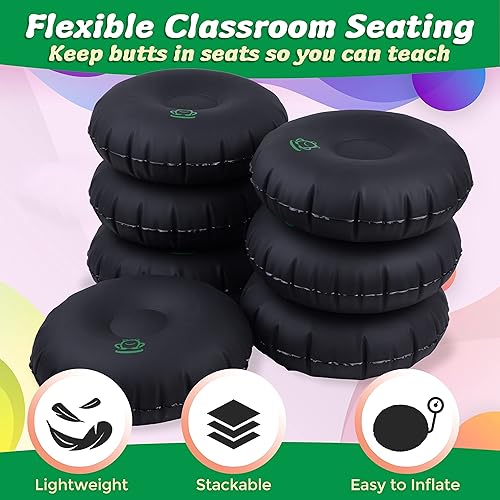 Miniatura 2 de LILYPAD Wiggle Asiento para niños sensoriales  Asiento apilable y flexible para aula primaria, escuela secundaria o aprendizaje en casa  Asiento