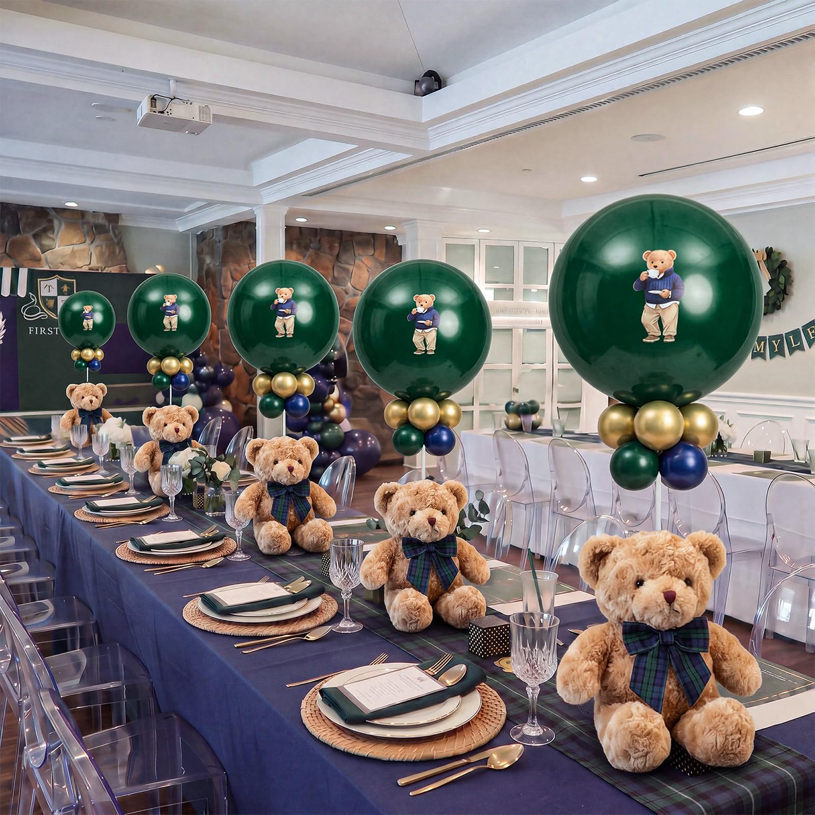 Photo 1 of Teyva Daily Bear Baby Shower Centerpiece Balloon Kit