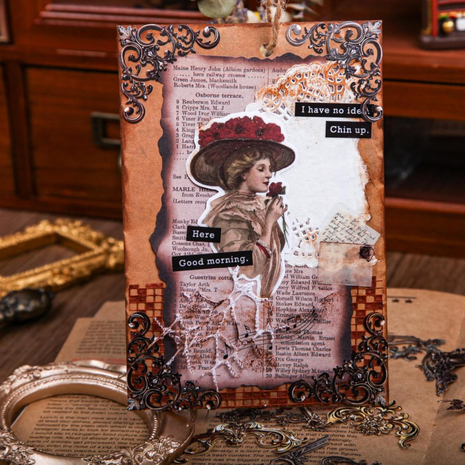 Vilikya 45-Piece Vintage Photo Pack – Glossy Cardstock People Pictures For Junk Journals, Scrapbooking & Collage Art