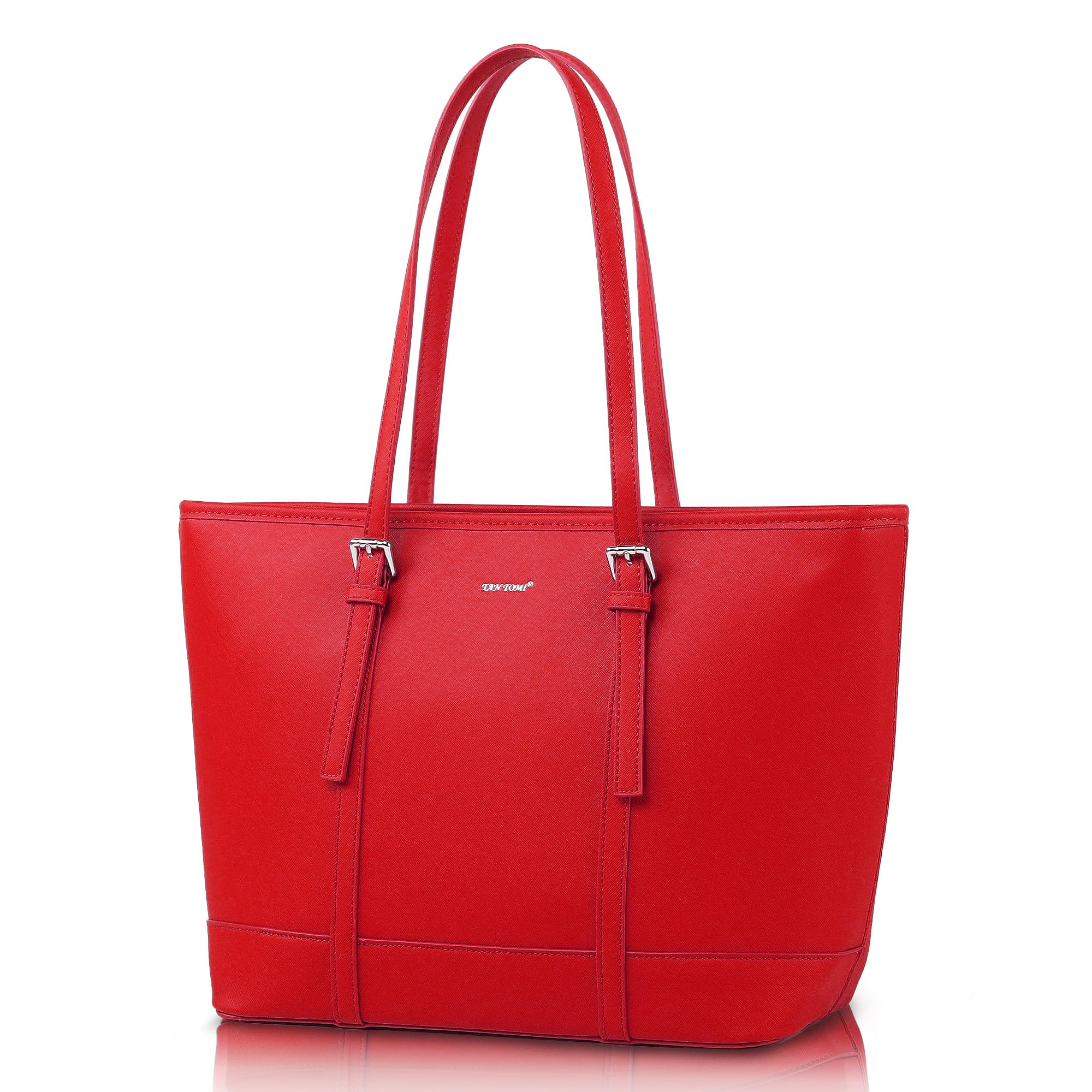 TANTOMI Handtasche Damen, PU Tasche Und Großer Shopper, Handtasche Für Büro Schule Einkauf, Wasserdichte Schultertasche, Ideal Für Reisen