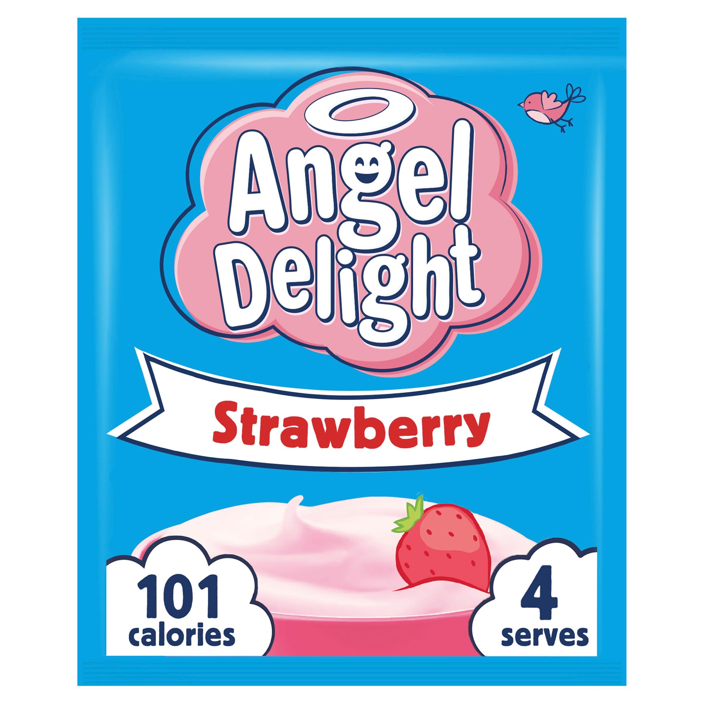 Angel Delight Smooth & Creamy Strawberry Flavour Instant Dessert Mix, 59 g Sachet (Pack of 1)