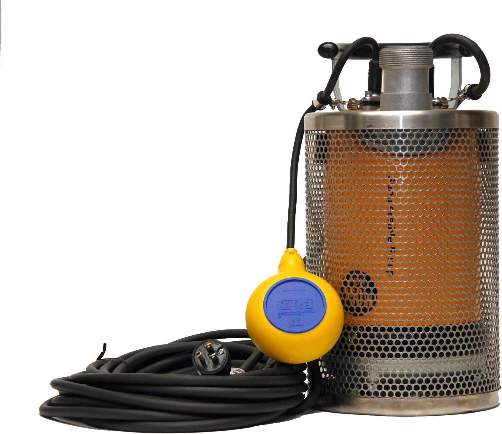 Site Drainer, SD 200T, Submersible Dewatering Pump, No Clog, Portable, 115 Volt, 2 Inch Discharge, Tethered Float for Automatic Operation