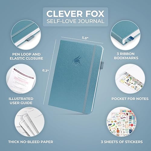 Vista 36 de Clever Fox Diario de amor propio: registro guiado de autodescubrimiento para autocuidado, reflexión y autoayuda, salud mental, gratitud y atención