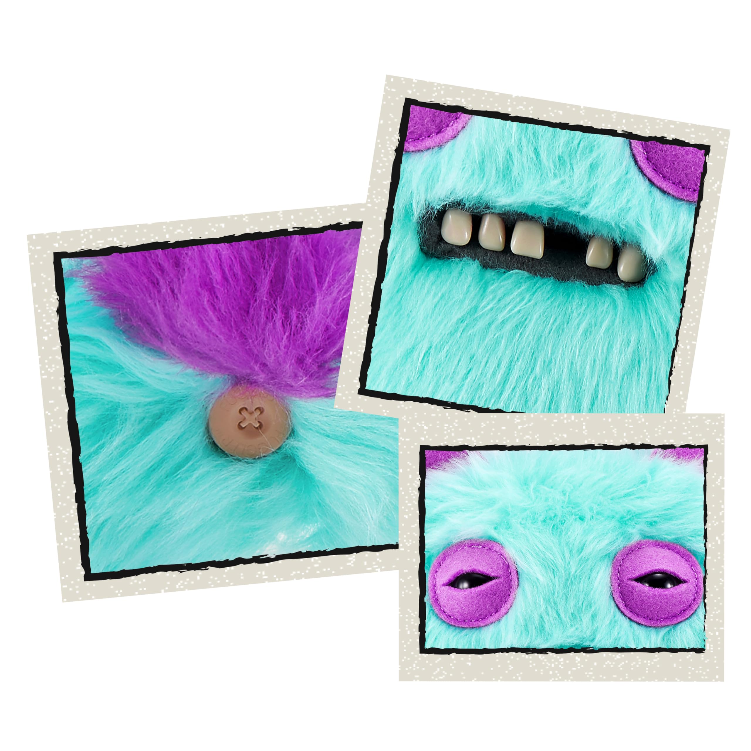 Fuggler -BUTT UGLY PETS 23 cm SERIA 1-PLUSH 2 PK(Podejrzany lis - Pomeranian i Pan Buttons - Złoty Reiver)