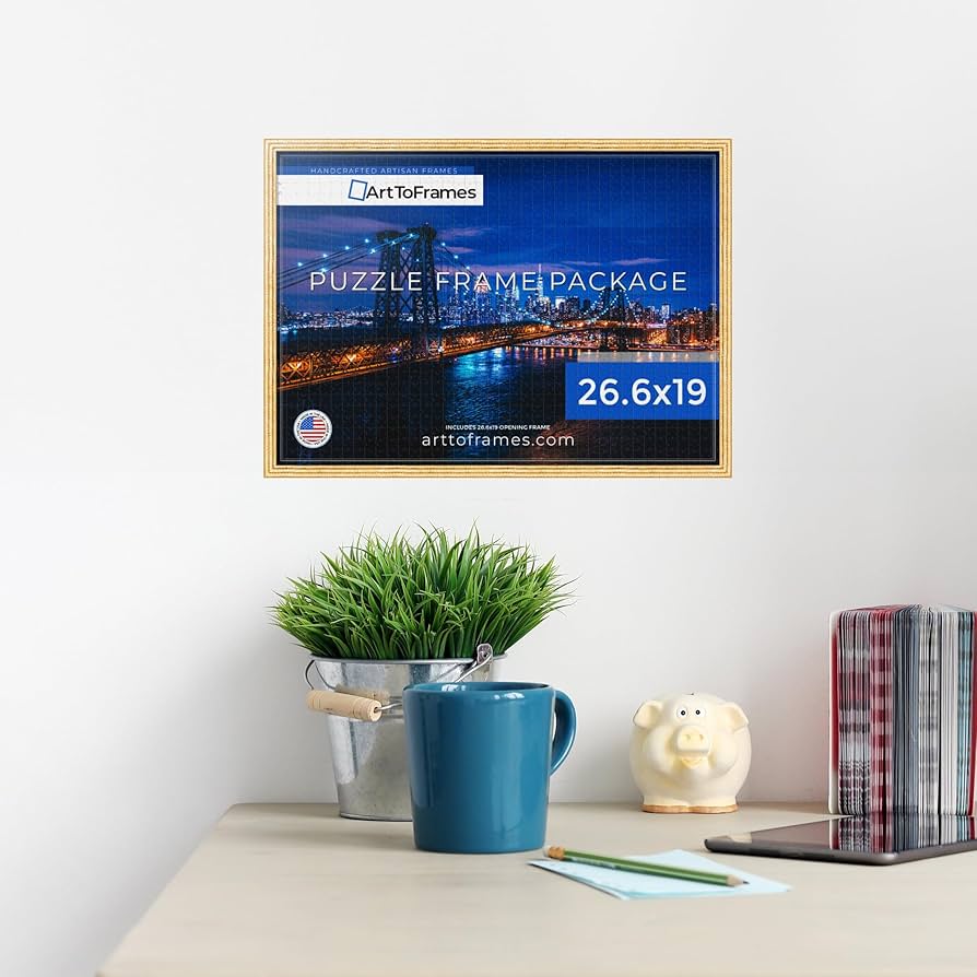 絵画ボックス Amazon.com - ArtToFrames 26.6x19 INCH/68x48 CM Gold Frame