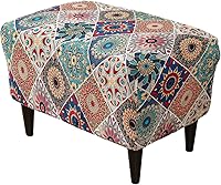 Vista 22 de Eco-Ancheng Funda elástica para silla, funda otomana rectangular de almacenamiento, funda otomana para reposapiés, fundas otomanas para taburete