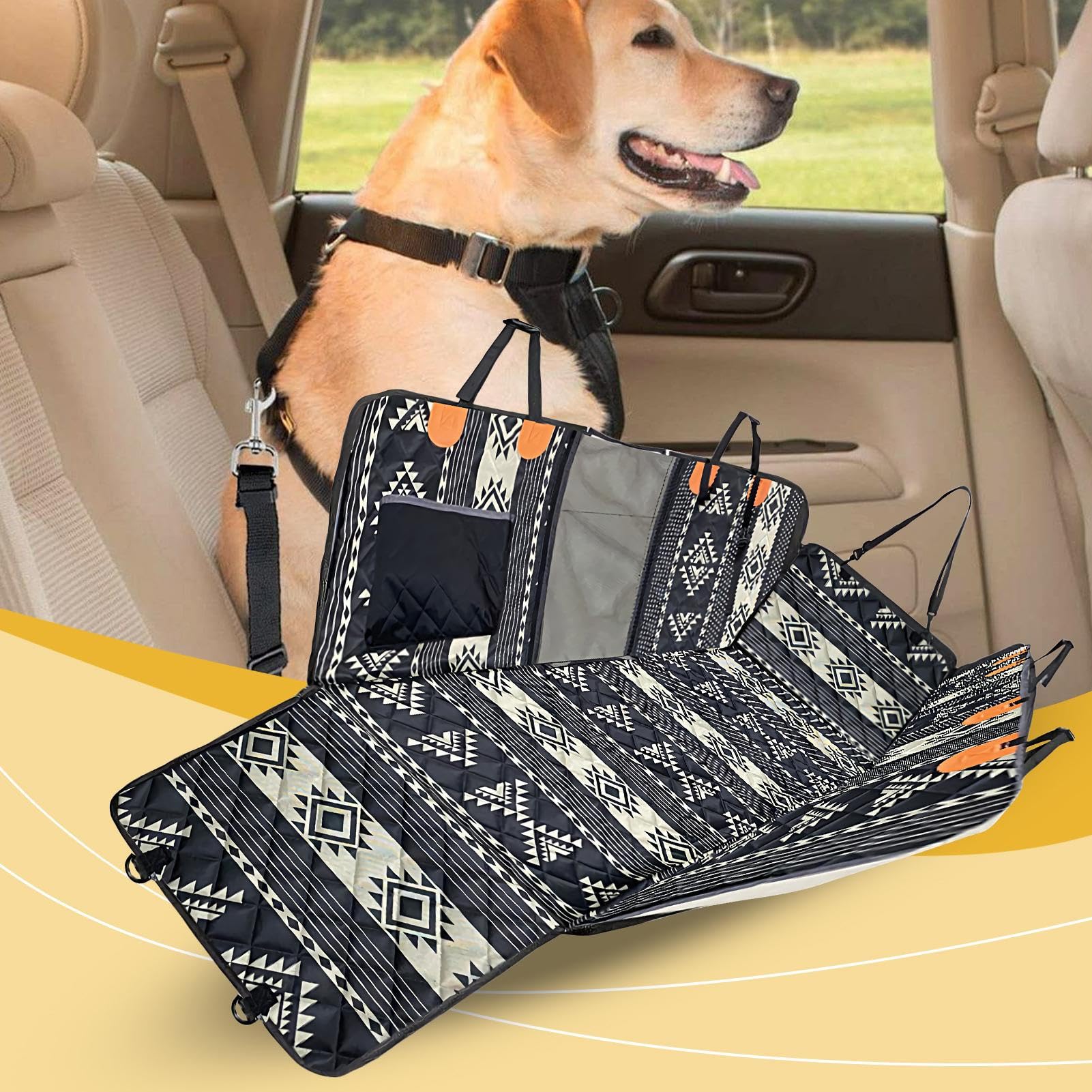 Protectora Para Asiento De Coche Para Mascotas Protector De Asiento En | Hamaca De Vehículo Resistente De Para SUV Sedán Viajes Por Carretera Acampada