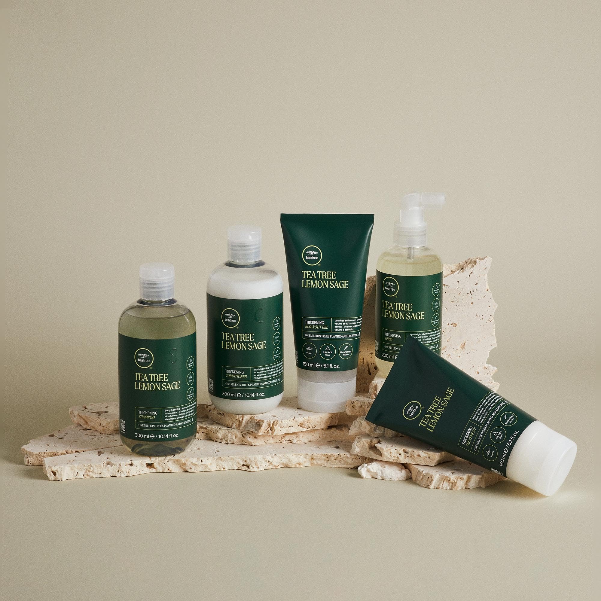 Tea Tree Lemon Sage Thickening Conditioner, Builds Body + Boosts Volume, For Fine Hair