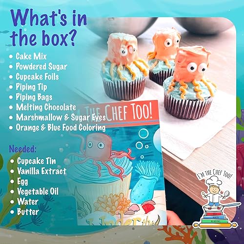 Miniatura 3 de I'm The Chef Too! Kit de pasteles bajo el mar para niños, aventura comestible que permite a los niños explorar el océano, criaturas marinas y más,
