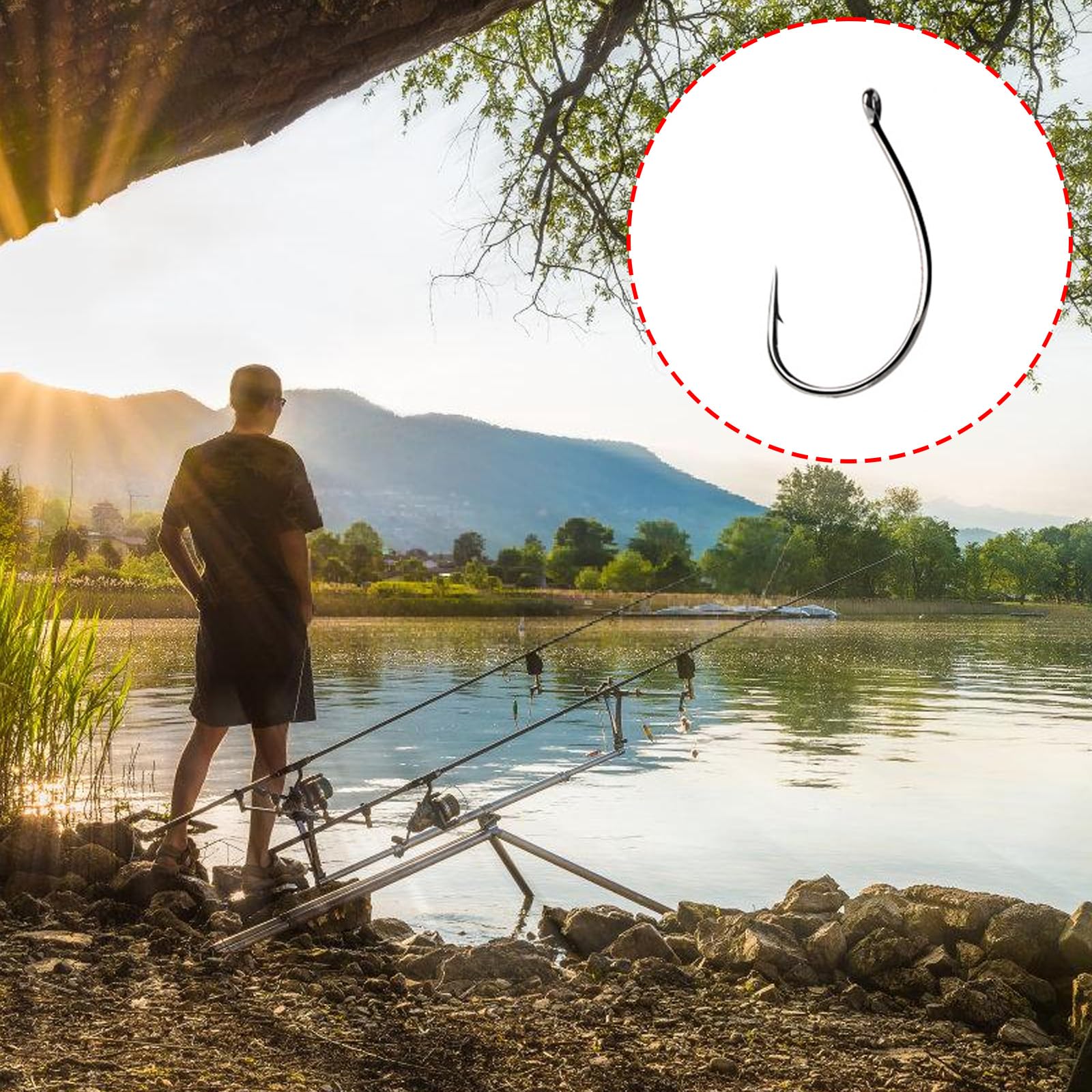 CHENZILIN Pre Tied Rigs Hook Hair Rigs Carp Fishing Hook Professional Strong Strength Boilie Baits Rigs Hook with Fishing Line