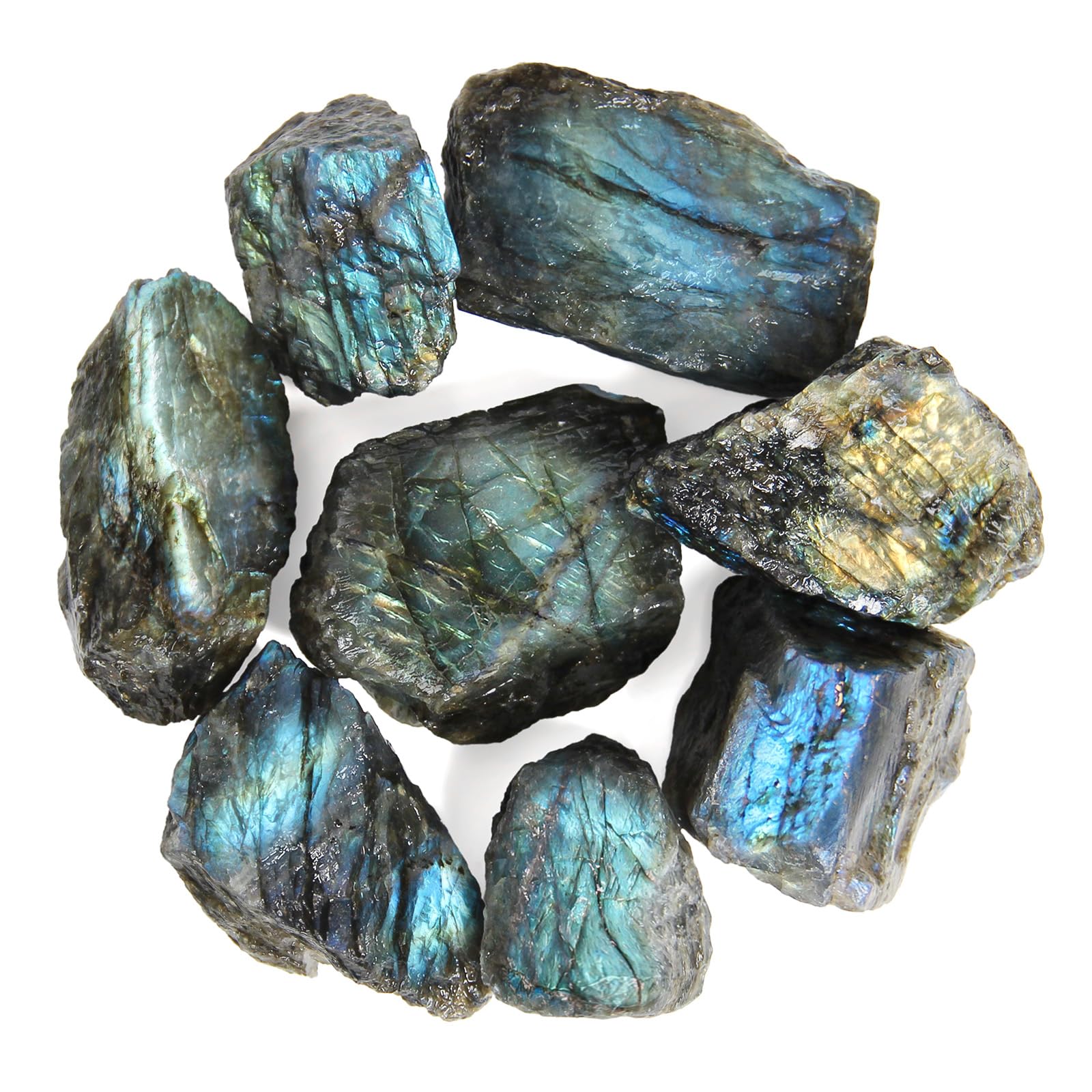 Labradorite brute 500 g – Cristal naturel rugueux avec éclat, gros spécimen minéral irrégulier pour décoration, collection & projets créatifs