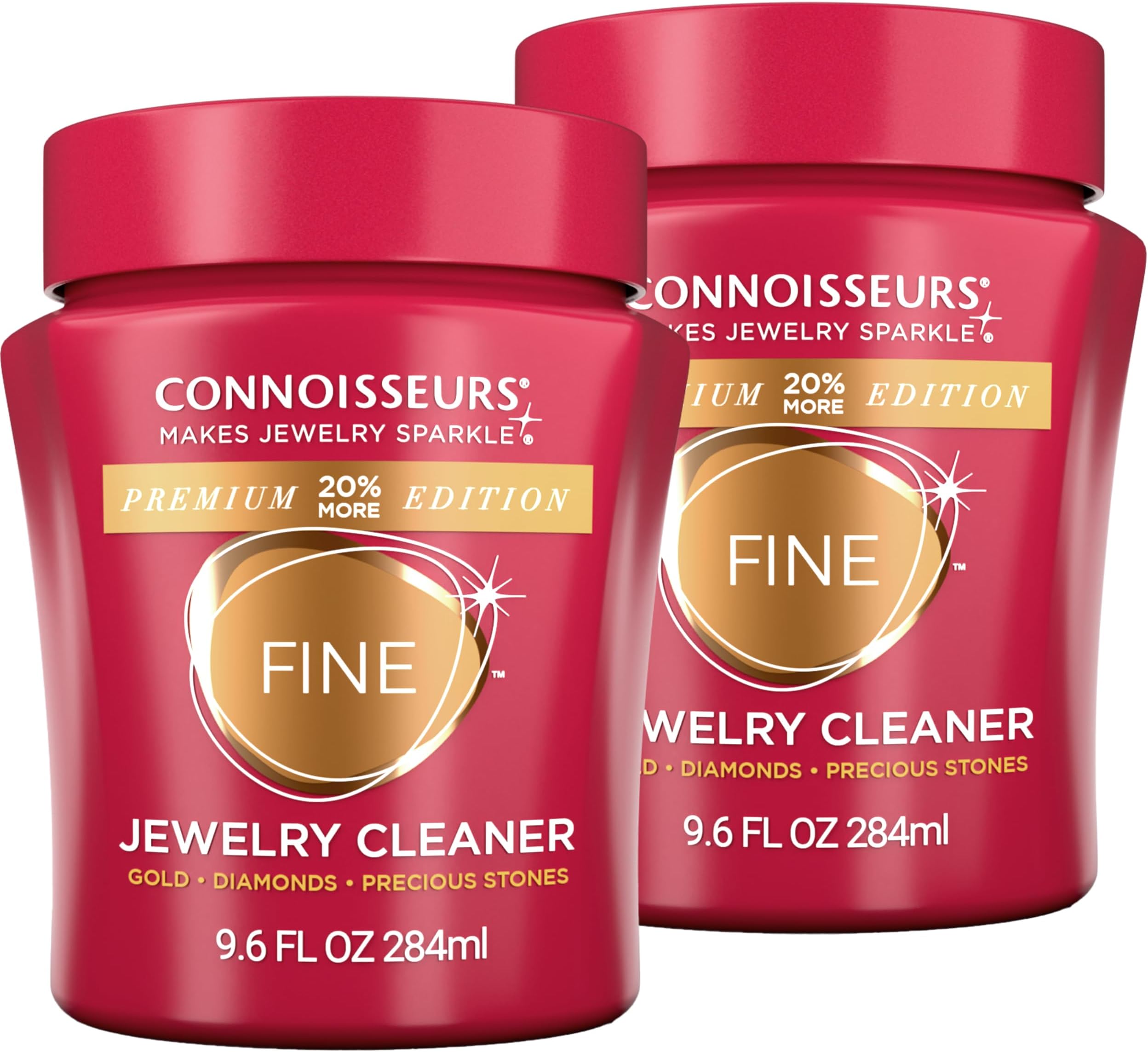 Premium Edition Jewelry Cleaner, Value Size 9.6oz - Pick from Fine, Silver or Delicate Jewelry Cleaner