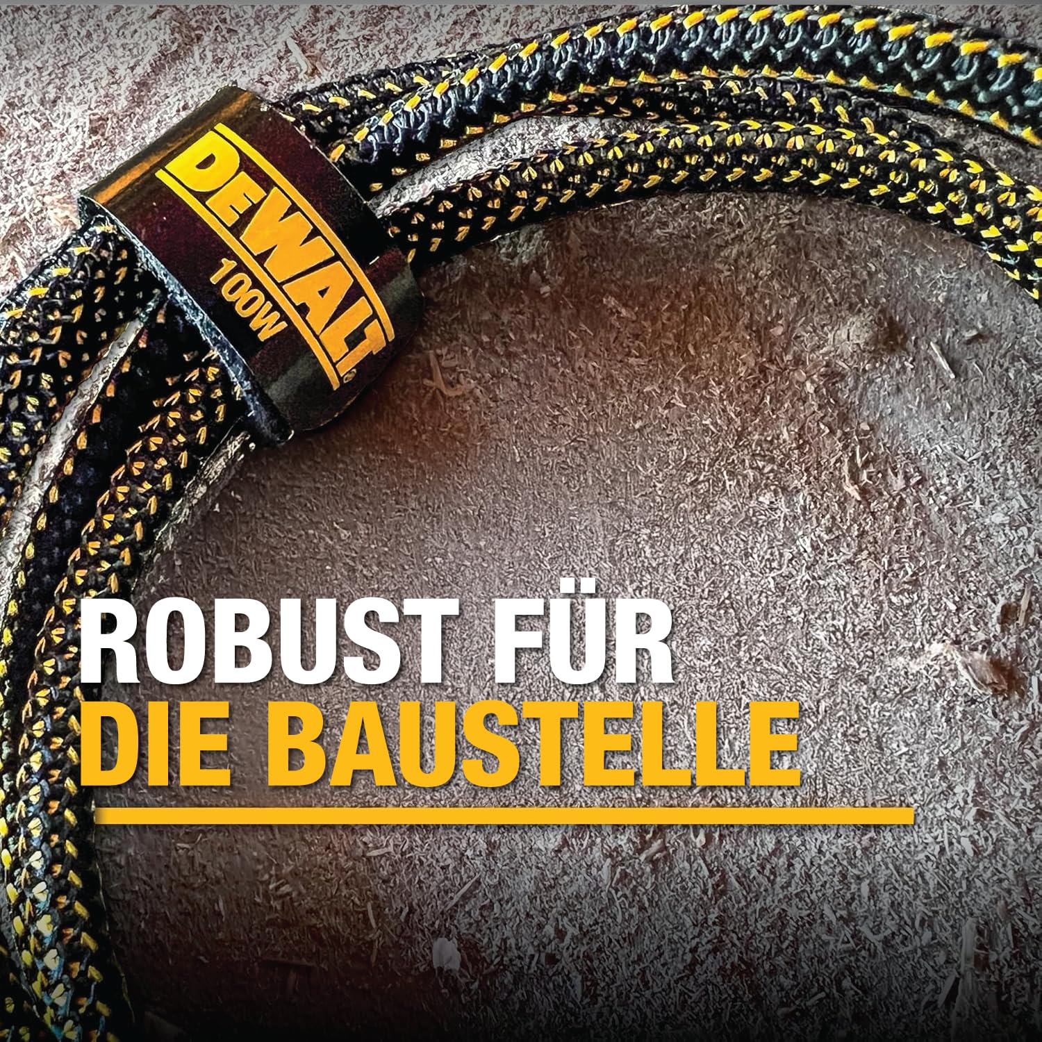 DEWALT Heavy Duty 100W USB-C Kabel 2er-Pack, Baustelle 100W USB-C zu USB-C Kabel, High Speed Typ-C Schnellladekabel PD für iPhone 17 Plus/Air/Pro Max, MacBook, iPad, Samsung, 1,4 m