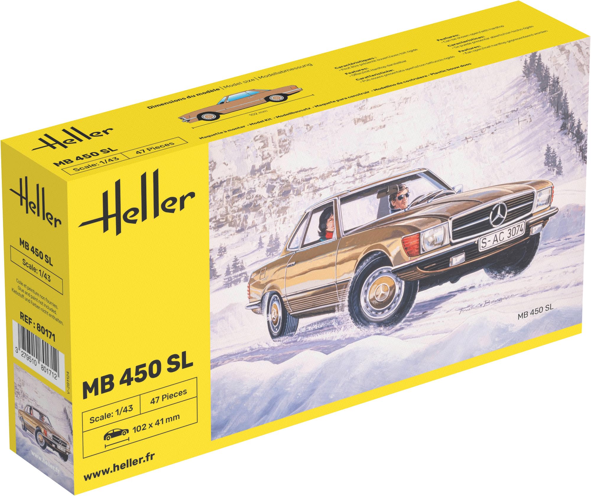 Heller 1:43 - MB 450 SL